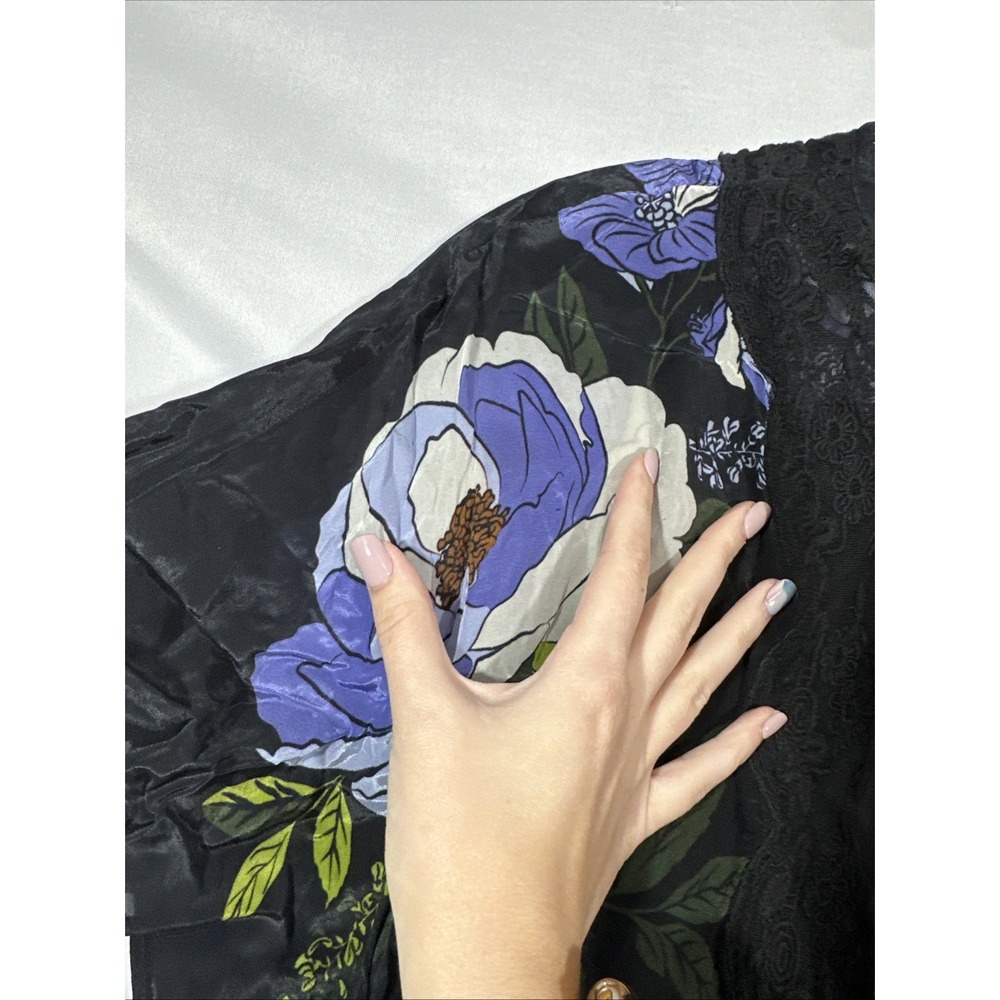 NWD $298 FARM RIO [ Large ] Soft‎ Garden Soft Garden Lace Maxi Dress black U1681 - Picture 9 of 16